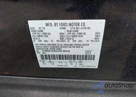 2018 Ford Explorer Xlt from USA, damaged, VIN 1FM5K7D85JGC38939